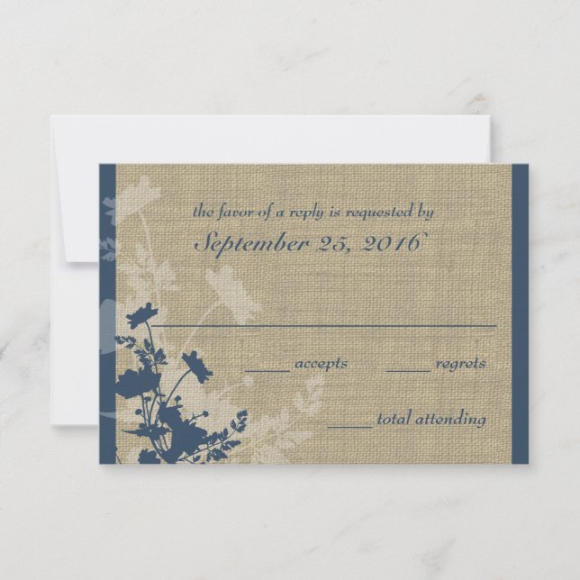 Respuesta de los Bodas de Flores silvestres y Burl (Anverso)