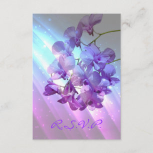 respuesta de RSVP a la boda de orquídea púrpura li