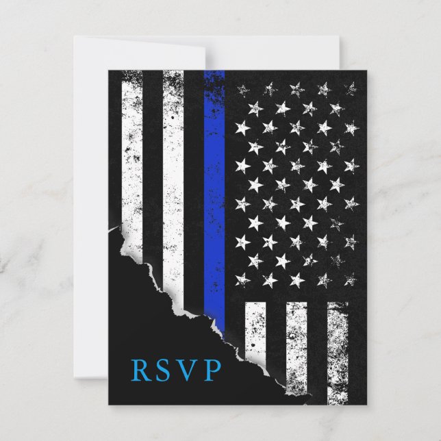 Respuesta de RSVP, Bandera Estadounidense De Estil (Anverso)
