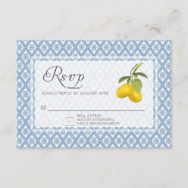 Respuesta de RSVP BOHO Rústico Lemon Trellis Flora