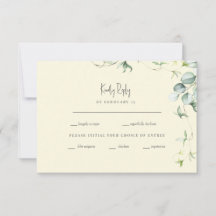 Respuesta de RSVP de Boda Botánica Amarilla