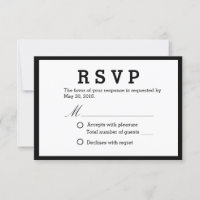 Respuesta de RSVP de Boda Elegante minimalista