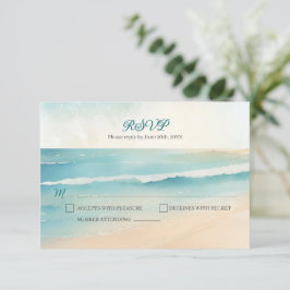 Respuesta de RSVP de Bodas con Remos de Playa en A