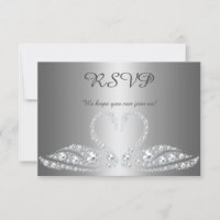 Respuesta de RSVP de evento de cisne de diamante d