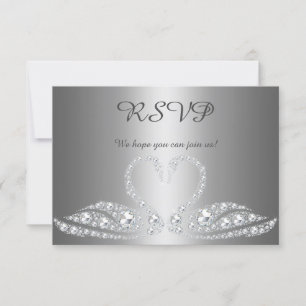 Respuesta de rsvp de evento de cisne de diamante d