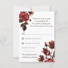 Respuesta de RSVP de Floral de Otoño y Caída