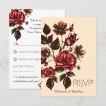 Respuesta de RSVP de Floral de Otoño y Caída