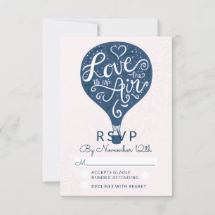Respuesta de RSVP de la Marina de Amor Leída Mano