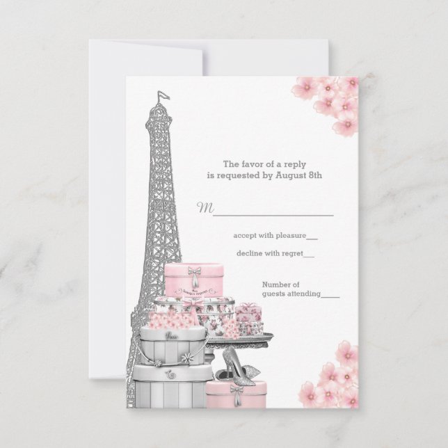 Respuesta de RSVP de París (Anverso)