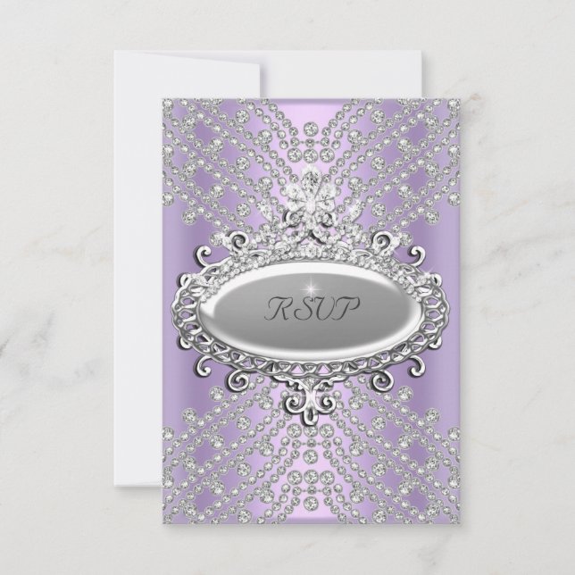 Respuesta de RSVP Fiesta Lilac Morple White Diamon (Anverso)