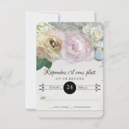 Respuesta de RSVP Mercado de flores francés Arte G
