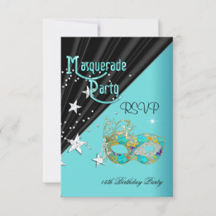 Respuesta de RSVP para Fiesta de Cumpleaños Máscar