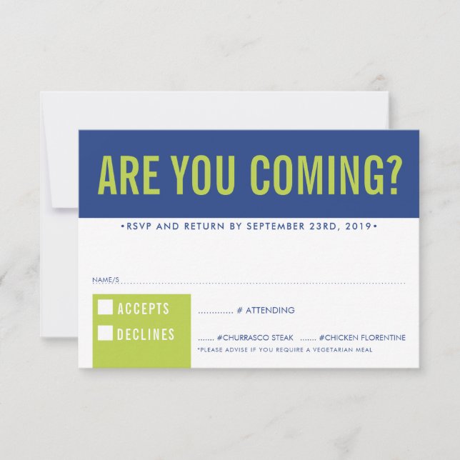 RESPUESTA DE RSVP respuesta diversión bloqueo negr (Anverso)