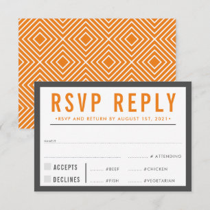 RESPUESTA DE RSVP RESPUESTA naranja gris negrita m