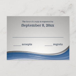 Respuesta de Wave de acero azul y plata