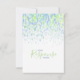 Respuesta del boda de arte moderno abstracto verde