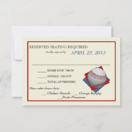 Respuesta del Boda de béisbol vintage