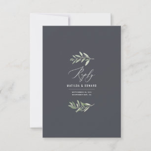 Respuesta del boda de color mínimo de la rama de o