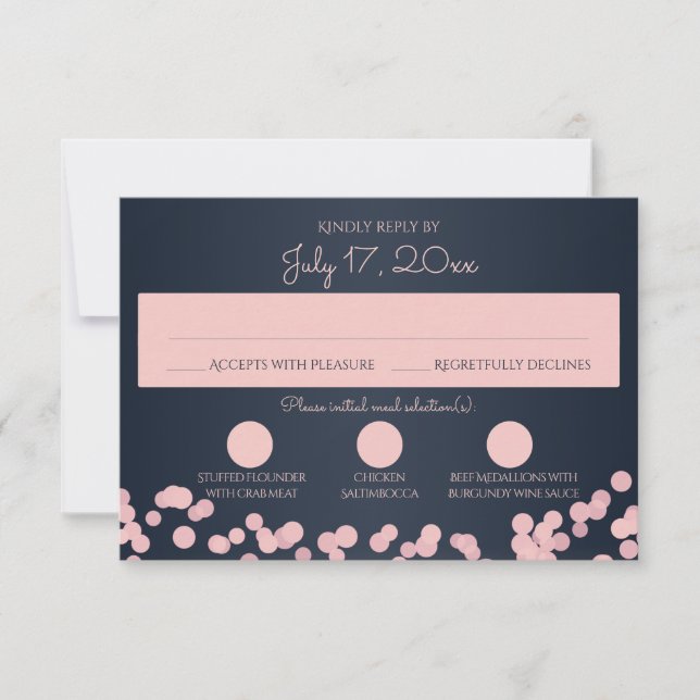 Respuesta del Boda de espuma azul y rosa de la Mar (Anverso)