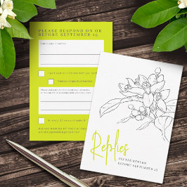 Respuesta del boda de floración de cítricos verde 