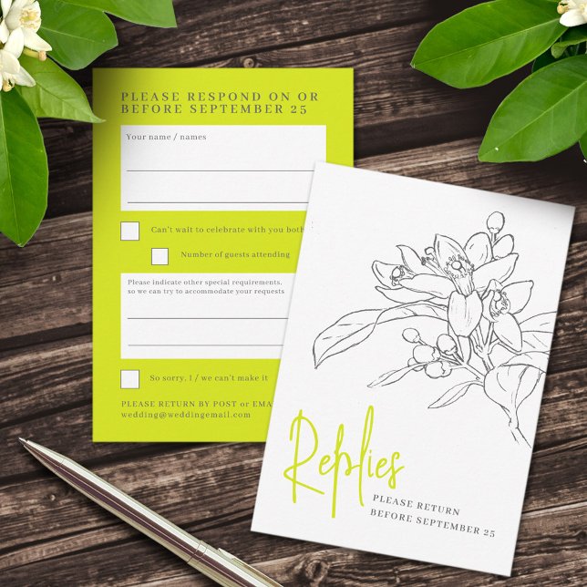 Respuesta del boda de floración de cítricos verde  (Subido por el creador)