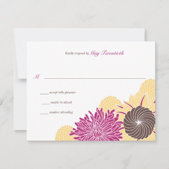 Respuesta del Boda de florecimiento de jardines (Anverso)