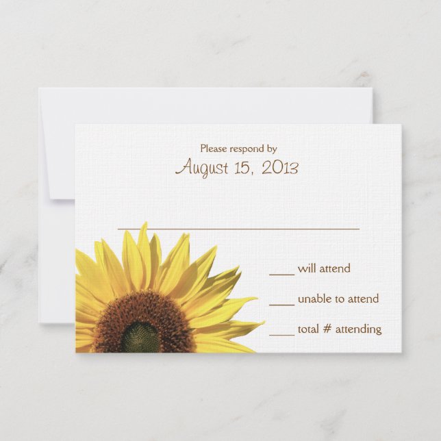 Respuesta del Boda de girasol (Anverso)