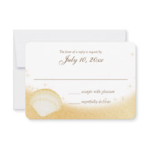 Respuesta del Boda de Sparkle Beach Seashelle