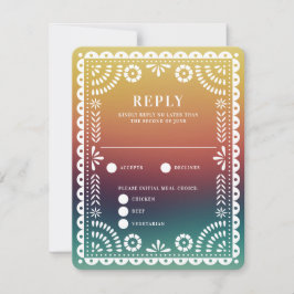 Respuesta del Boda del gradiente del papel picado