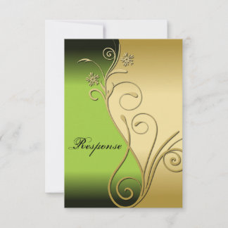 Respuesta del Boda floral de oro verde clásico RSV