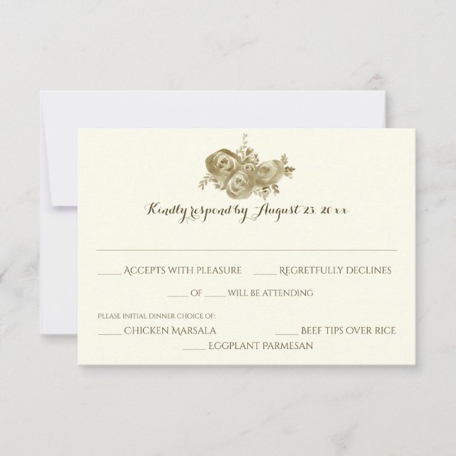 Respuesta del Boda Floral de Woodland (Anverso)