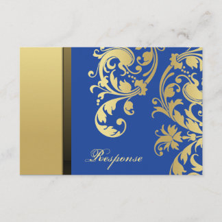 Respuesta del Boda floral del shimmer del dorado a