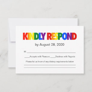 Respuesta del Boda gay de la bandera arcoiris