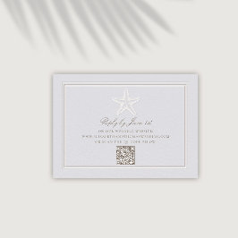 Respuesta del Boda QR costero de Starfish Grabado 