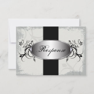 Respuesta del boda Tarjeta RSVP Diamante Blanco ne