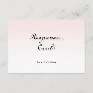 Respuesta del boda Tarjeta RSVP Limpieza Crisp Sim