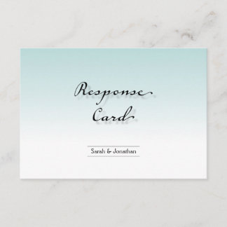 Respuesta del boda Tarjeta RSVP Limpieza Crisp Sim