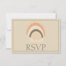 Respuesta encantadora de las conchas marinas RSVP