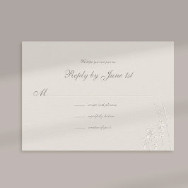 Respuesta formal del Boda de Flores Silvestres Gra