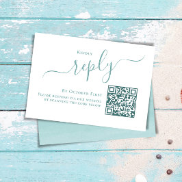 Respuesta Minimalista simple RSVP QR Code
