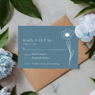 Respuesta para Boda de Flor Silvestre Azul Polvori