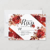 Respuesta Rastic Beauty Floral Diamond Wedding RSV
