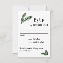 Respuesta RSVP a la recepción del evento de feriad