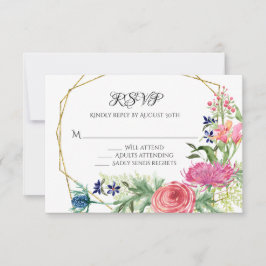 Respuesta RSVP Agua Color de la floral Azul Fino R