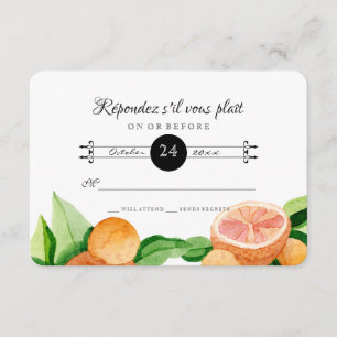 Respuesta RSVP Citrus Naranja Kumquat Lemon Simple