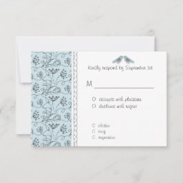 Respuesta RSVP de Aves Azules Feliz