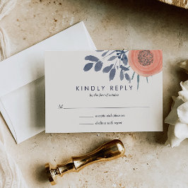 Respuesta RSVP de bodas de lapiceros de bodas