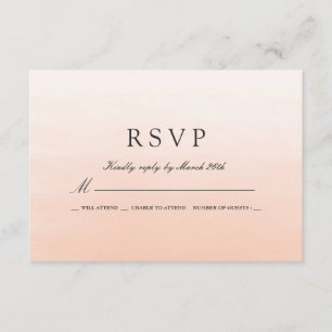 Respuesta RSVP de cascarilla de agua de coral