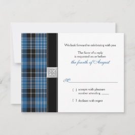 Respuesta RSVP de Celtic Clark Tartan Wedding