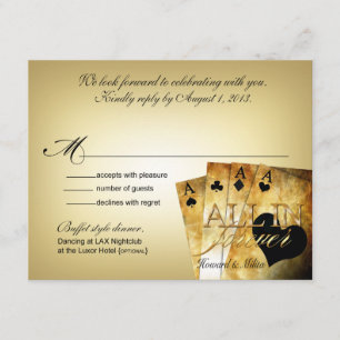Respuesta RSVP de Howard y Milita Las Vegas Deluxe